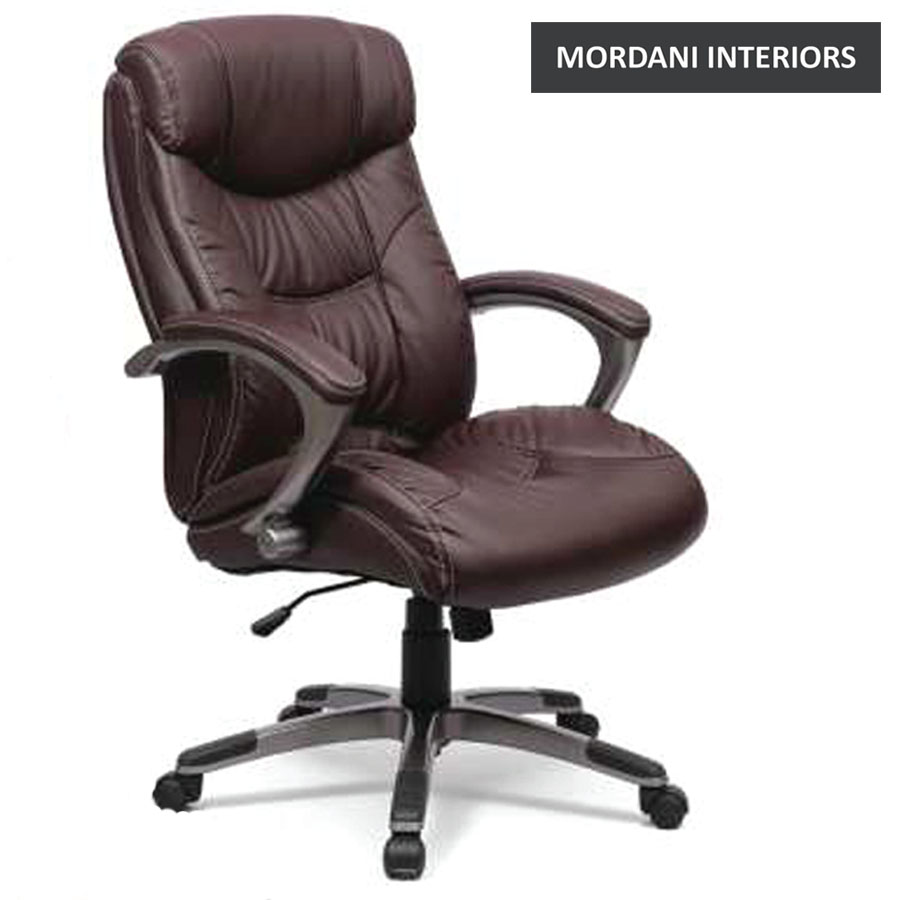 Denzil Mid Back Leather Office Chair